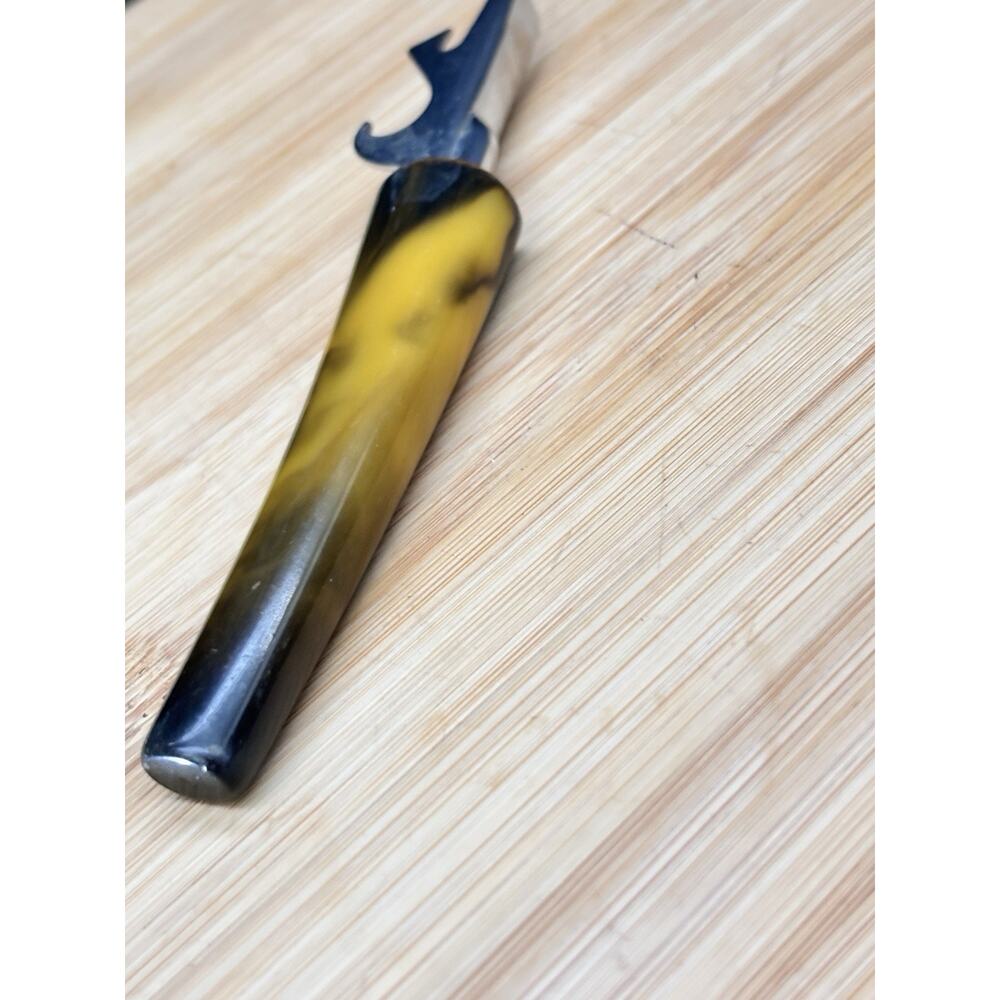 MCM Bakelite Marbled Carmel & Butterscotch Trav-L-Bar Bottle Opener - Picture 2 of 10